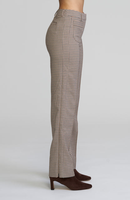 Convertible Wide Leg Plaid Pant