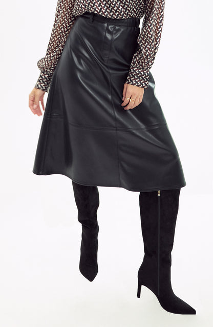 Faux Leather Skirt