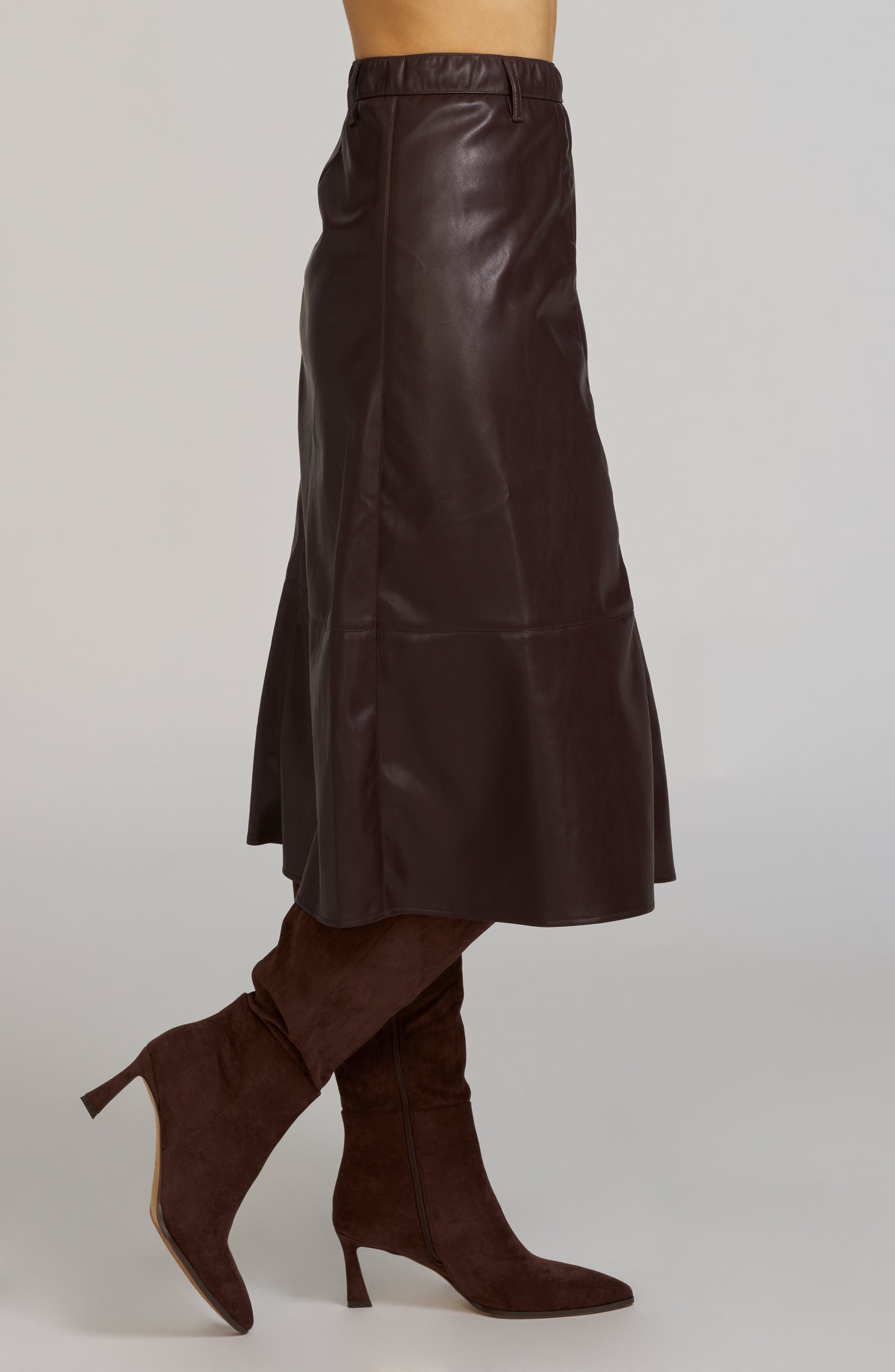 Faux Leather Skirt