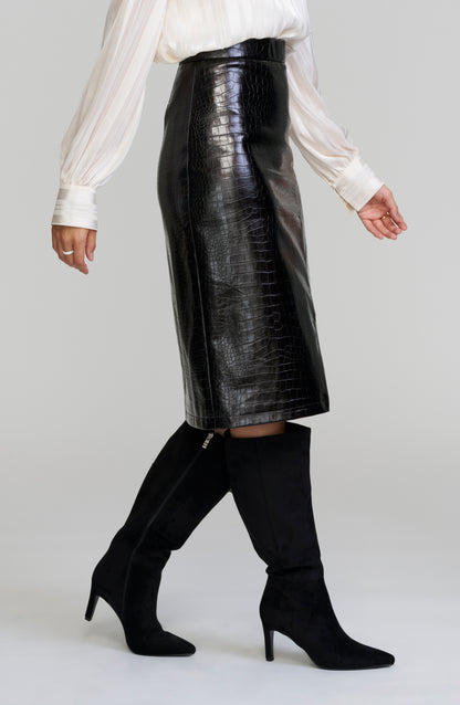 Embossed Croc Skirt