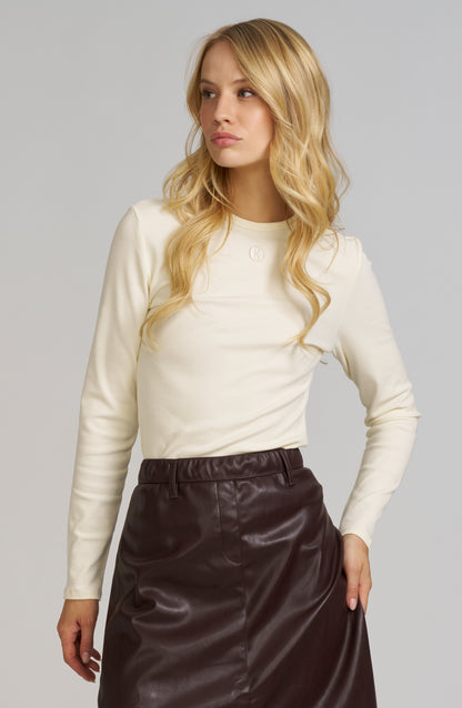 Elle Embroidered Long Sleeve Shirt