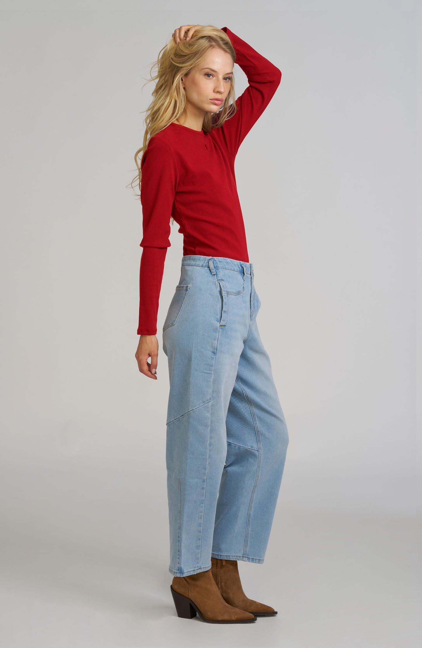 Elle Embroidered Long Sleeve Shirt