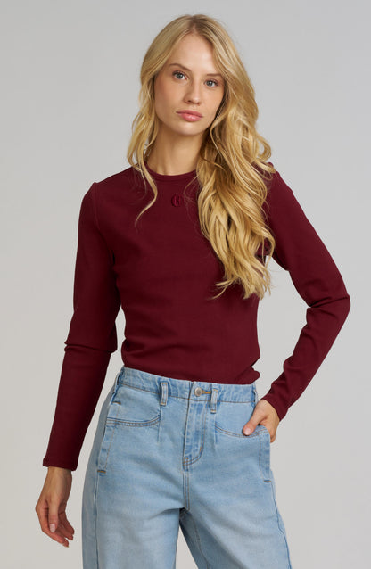 Elle Embroidered Long Sleeve Shirt