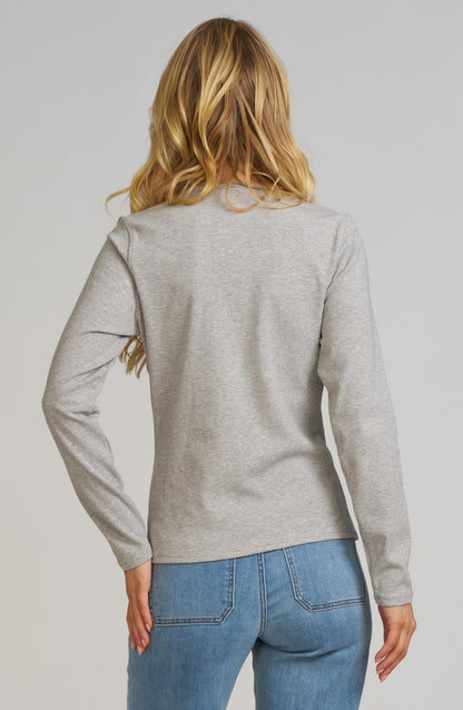 Elle Embroidered Long Sleeve Shirt
