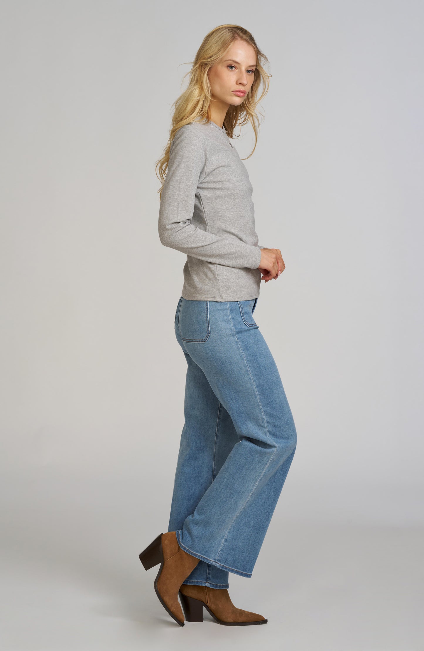 Elle Embroidered Long Sleeve Shirt