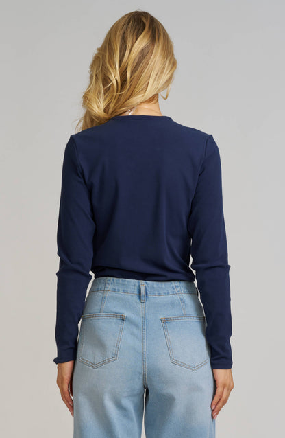 Elle Embroidered Long Sleeve Shirt