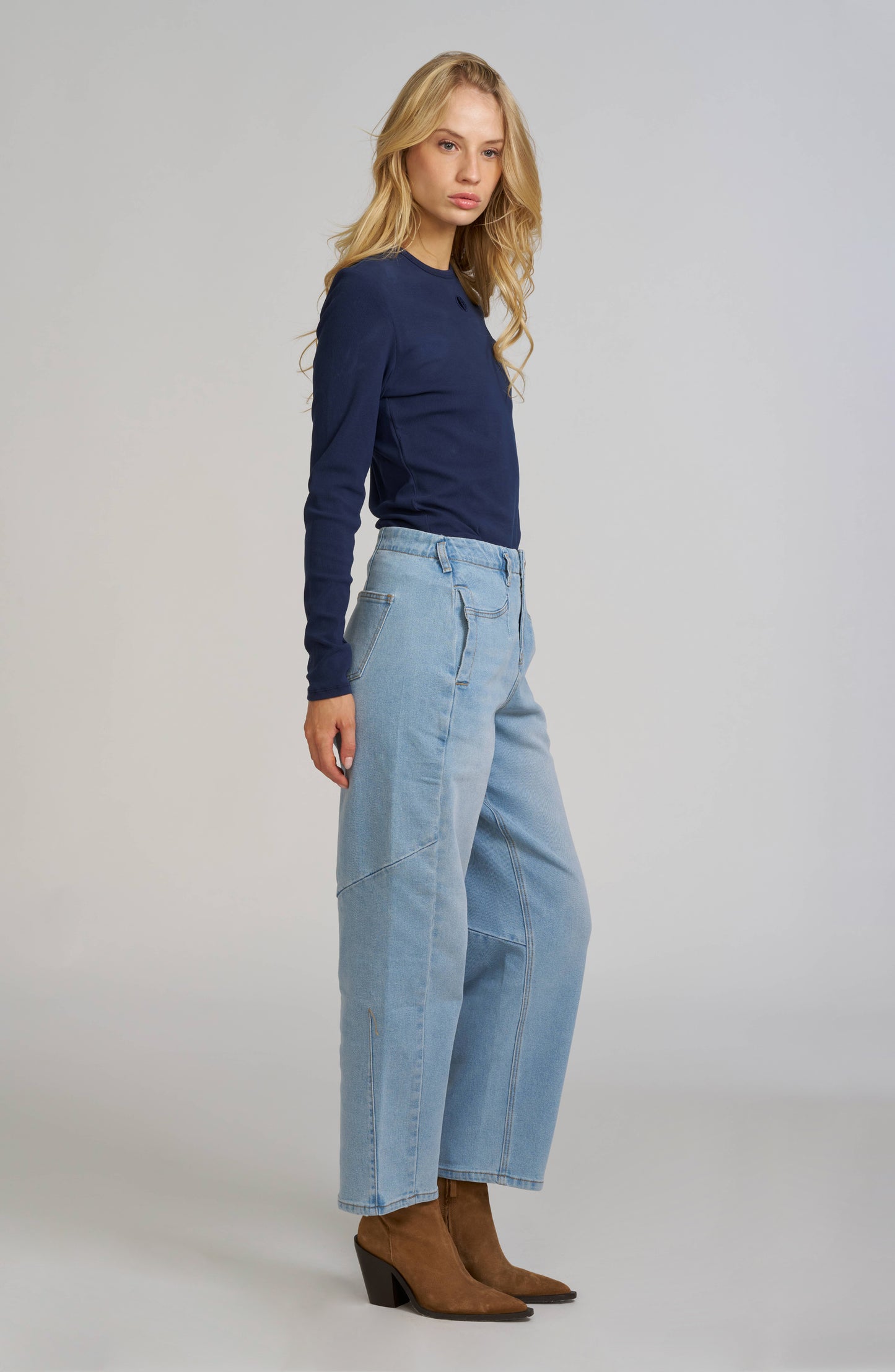 Elle Embroidered Long Sleeve Shirt