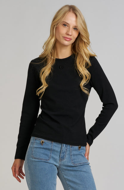 Elle Embroidered Long Sleeve Shirt