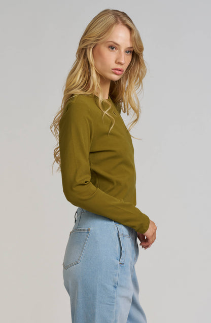 Elle Embroidered Long Sleeve Shirt