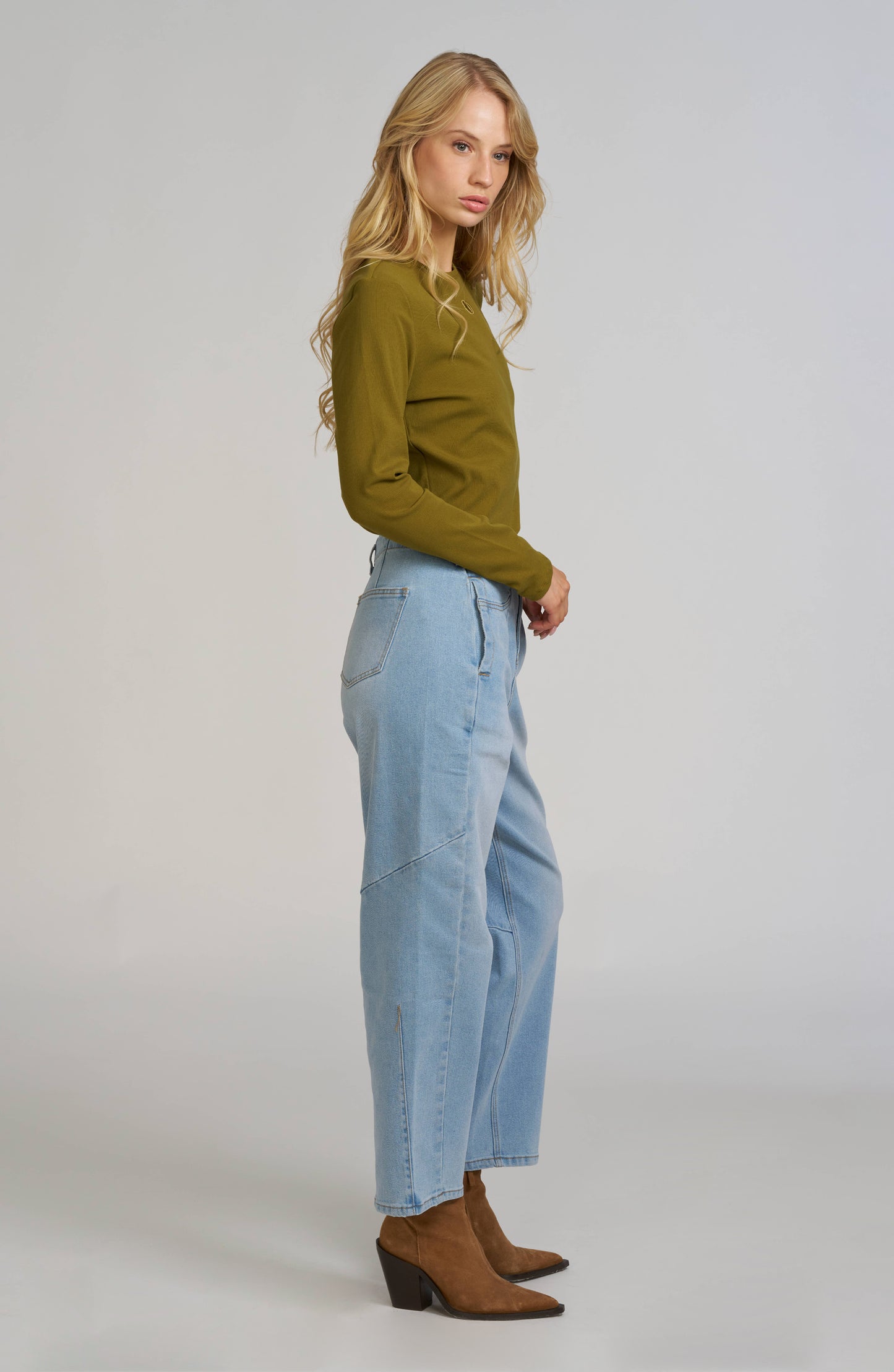 Elle Embroidered Long Sleeve Shirt