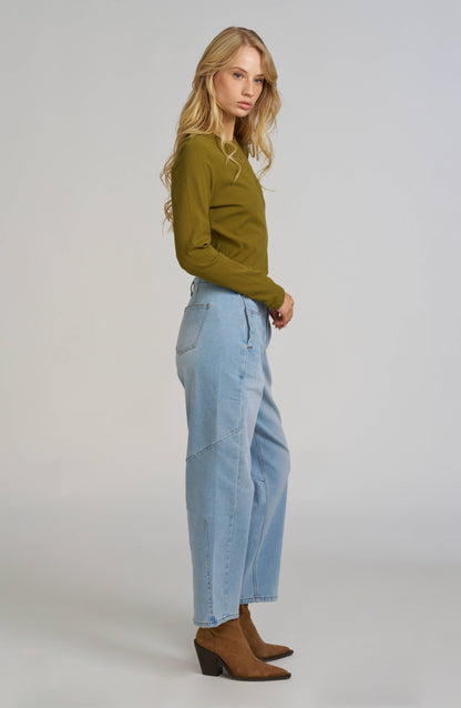 Elle Embroidered Long Sleeve Shirt