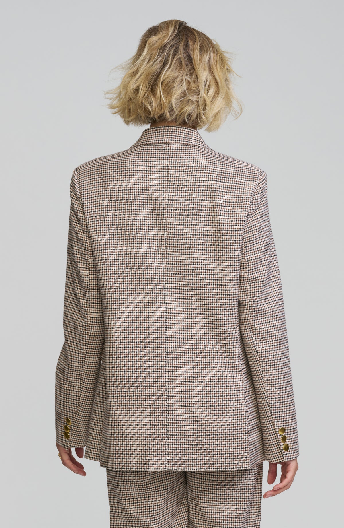 Tailored Plaid Blazer