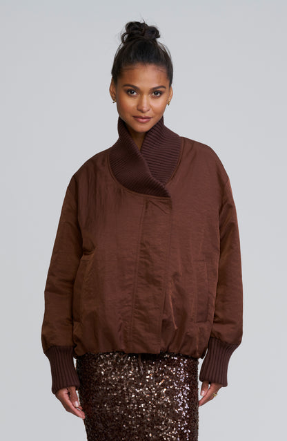 Oversized Bomber Coat