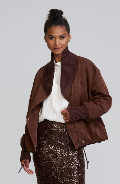 Oversized Bomber Coat