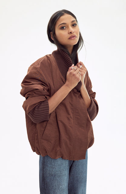 Oversized Bomber Coat