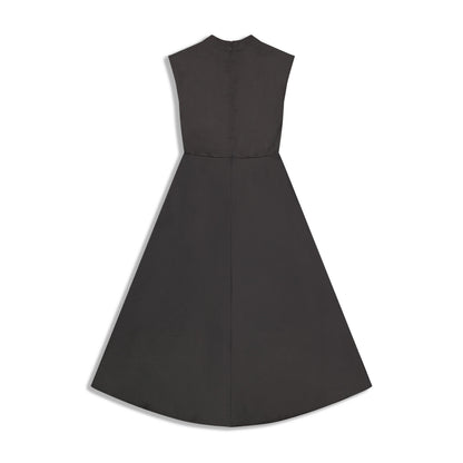 High Neck Satin Dress