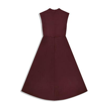 High Neck Satin Dress