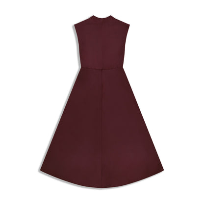 High Neck Satin Dress