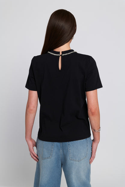 Embellished Bow Tee