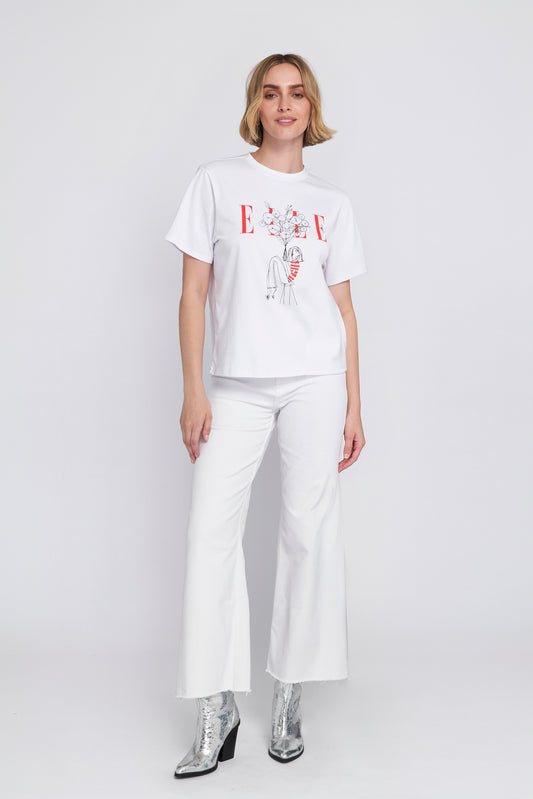 Elle Flowers Graphic Tee