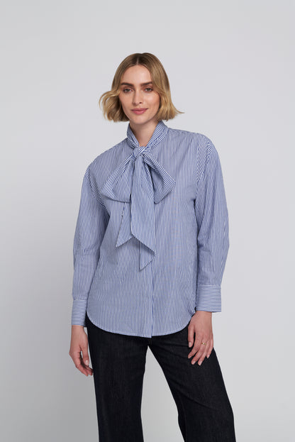 Striped Bow Shirt