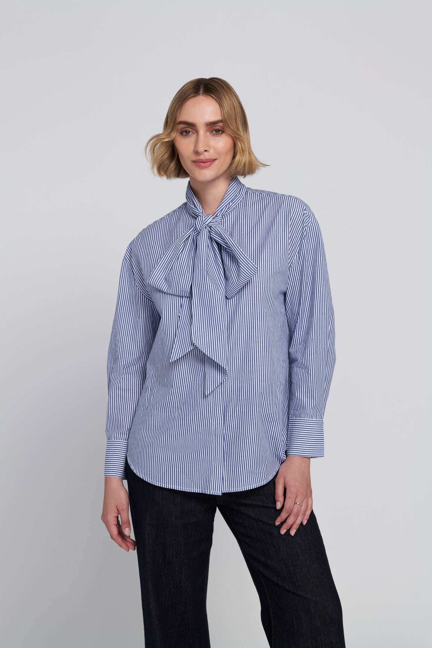 Striped Bow Shirt