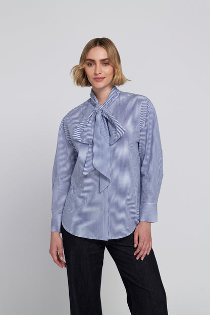 Striped Bow Shirt