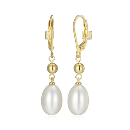 Genesis Pearl Leverback Earring