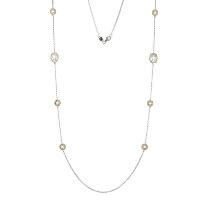 Essence Two-Tone Station Necklace