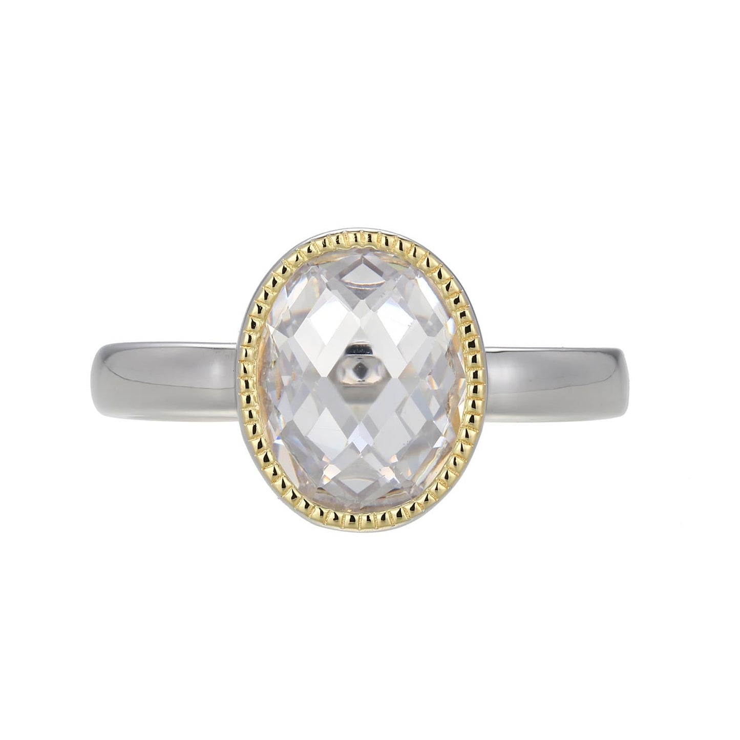 Essence Two-Tone Oval Ring