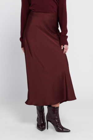 Satin Midi Skirt